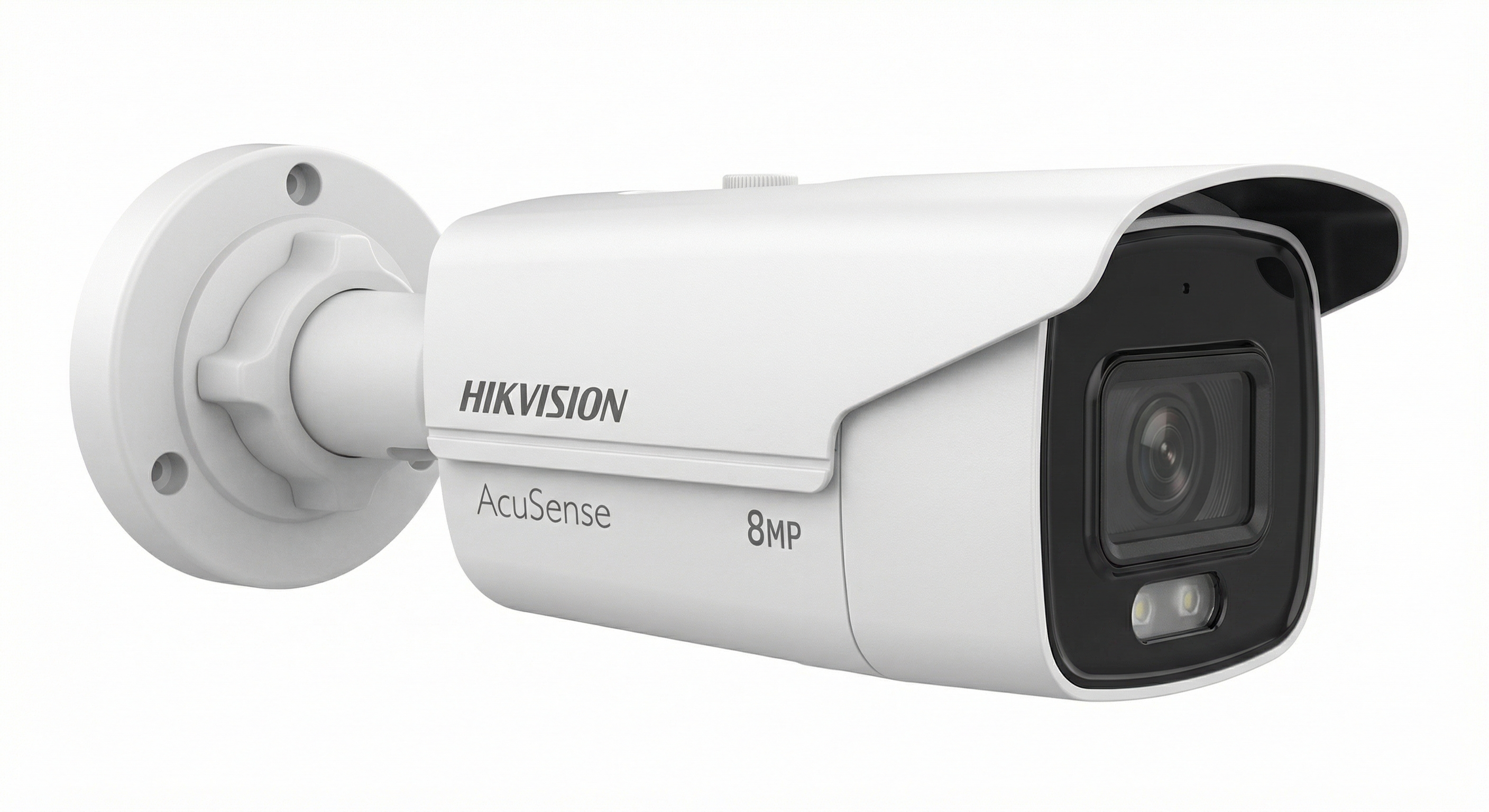 كاميرا هيكفيجن IP خارجية 8 ميجا AcuSense بإضاءة هجينة