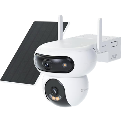 كاميرا EZVIZ Dual 4G WiFi بعدستين مع لوحة شمسية 8 واط